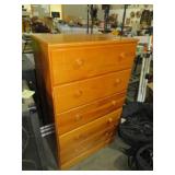 SOLID WOOD 5 DRAWER CHEST