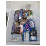 PLASTIC TUB OF HOCKEY AND OTHER SPORTS CARDS