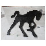 CAST IRON HORSE WALL DECOR