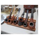 COLL OF VTG METAL& WOOD HANDLE PIPES