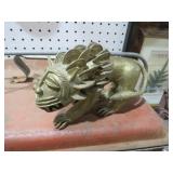 MC BRASS  LION SCULPTURE