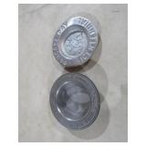 2 SOUVINER METAL BOWLS