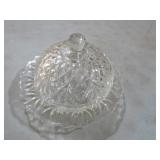 VTG CUT GLASS CANDY DISH