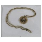 ELIZABETH II COIN PENDANT NECKLACE