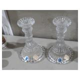 IMPERIAL HANDCRAFTED GLASS CANDLEHOLDERS NOS