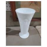 INDIANA MILKGLASS HARVEST GRAPE VASE