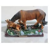 HORSE AND COLT STATUE