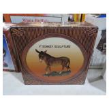 AMERICAN COWBOY 9" DONKEY SCULPTURE NIB