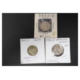 (3) 35% SILVER WAR NICKELS