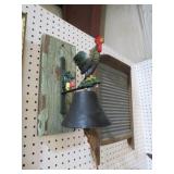 CAST IRON ROOSTER BELL 11" TALL