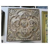 LARGE METAL MEDALLION WALL HANGING
