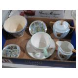 CREAMER, SUGAR BOWL, CUP, MISC