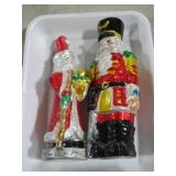 2 SANTA FIGURES