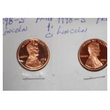 (2) PROOF 1998 S LINCOLN MEMORIAL CENTS
