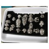 COLECTION OF GOTH RINGS