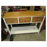 WOOD 3 DR KITCHEN SIDE TABLE