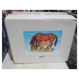 CERAMIC PAIR OF HORSES NIB