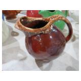 HULL USA BROWN GLAZED  PITCHER