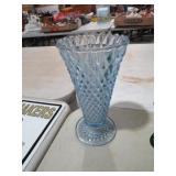 INDIANA BLUE DIAMOND VTG VASE