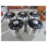 SET OF 5 VTG MC ALUMINUM CANISTER SET