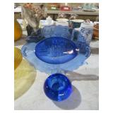 MT VERNON DISH/EASEL & CONTROL BUBBLE CANDLE