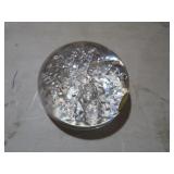 LEADED CRYSTAL SNOWFLAKE PAPERWEIGHT