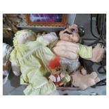 VINTAGE CABBAGE PATCH,TROLL & BABY SINCLAIR DOLLS