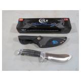 COLT BLACK BEAUTY FIXED BLADE KNIFE W/SHEATH NIB