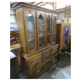 SOLID WOOD DEER PATH  2 PC 5 DO 3 DR CHINA HUTCH
