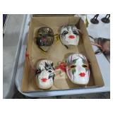 4 CERAMIC THEATER MASK