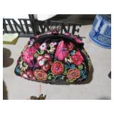 BEADED PURSE WITH FLOWERS