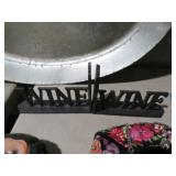 CAST IRON WINE BOOKENDS