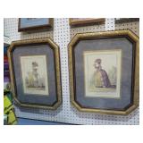 PAIR OF VICTORIAN LADY PRINTS