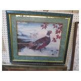 FRAMED ARTIST G FRAIZE PHEASANT PRINT