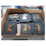 COLL OF MAYAN INDIAN CALANDER WALL PLAQUES