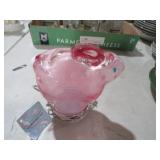 ART GLASS BUNNY CONTAINER