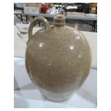 VTG POTTERY CROCK JUG WITH HANDLE
