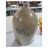 VTG UHL POTTERY WORKS CROCKS JUG W/ HANDLE