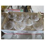 FOSTORIA  AMERICAN CUBIST SHERBERT GLASSES