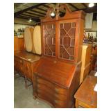 CHERRY FIN. 2 PC DROP FRONT SECRETARY 4 DR 2 DO