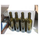 12 NEVER USED OLIVE GREEN WINE BOTTLES