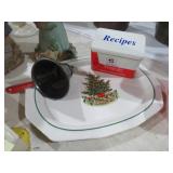PFALTZGRAFF CHRISTMAS SERVE TRAY, SEASONING BOX,