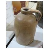 VTG POTTERY CROCK JUG WITH HANDLE