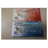 2001 P&D US MINT UNC SET