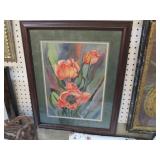 SIGNED BETTY JANE POSEY POPPIES PRINT