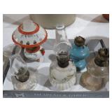 COLLECTION OF VINTAGE MINI OIL LAMPS