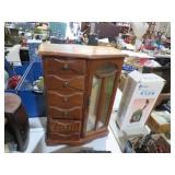 VTG WOOD JEWELRY BOX