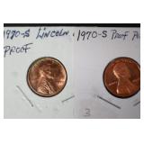 (2) PROOF 1970 S LINCOLN MEMORIAL CENTS
