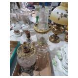 COLLECTION  OF OIL ELECTRIFIED LAMPS