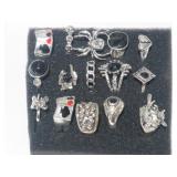 COLLECTION OF GOTH RINGS